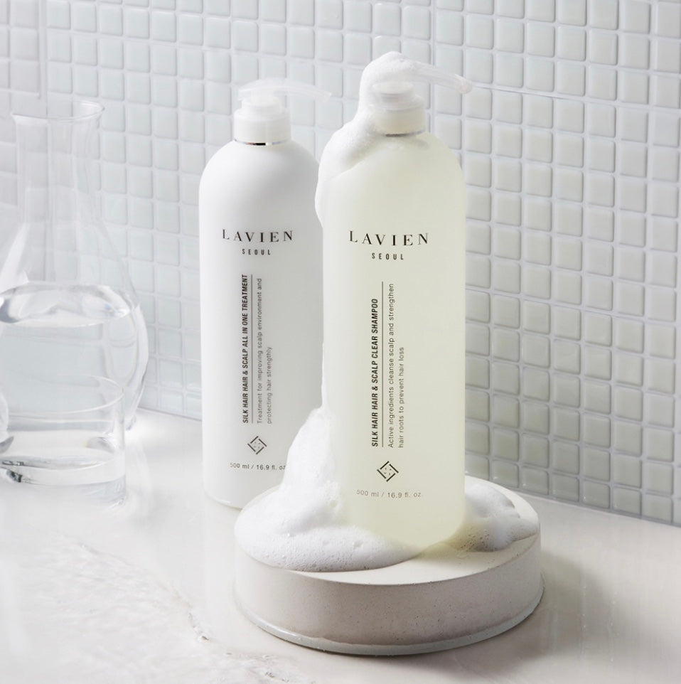 lavien シャンプーとトリートメント Silk Hair & Scalp Clear Shampoo – LAVIEN